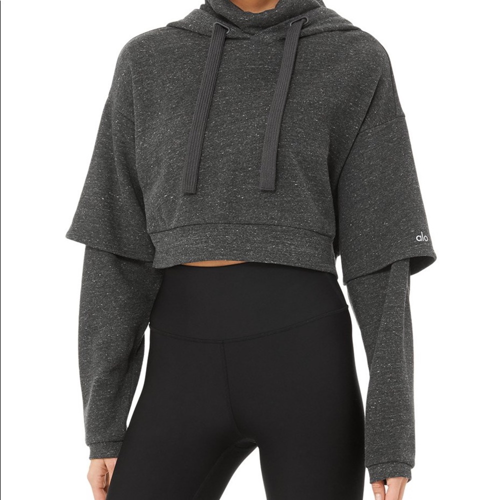 Alo Eternal Hoodie in Anthracite Heather
